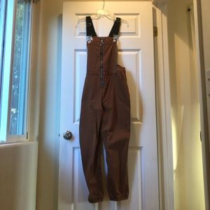 Brown overalls